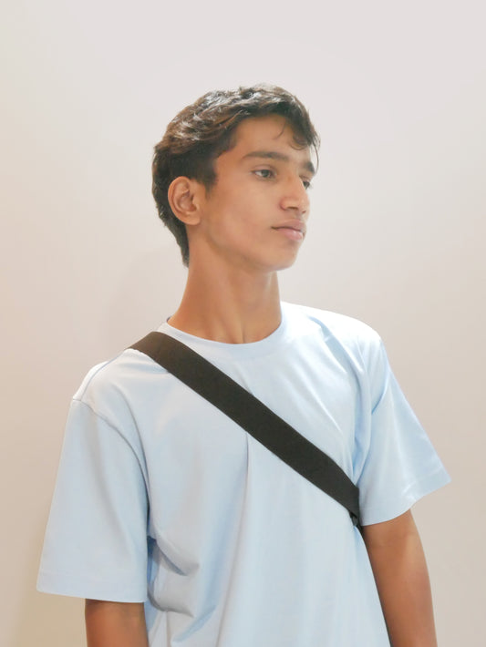 Light Blue Bamboo Cotton Regular Fit T-shirt