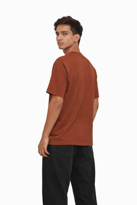 Rust Brown T-Shirt with Logo