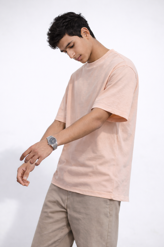 Cream French Terry Tee