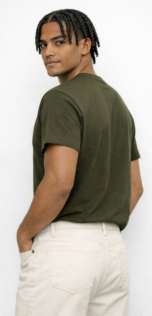 Olive Green Regular Fit T-shirt
