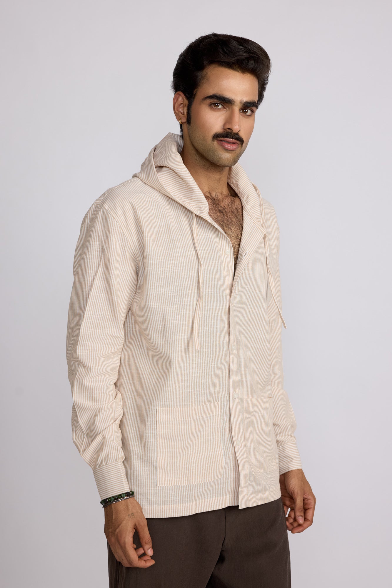 Azure Marrow Hooded Shirt