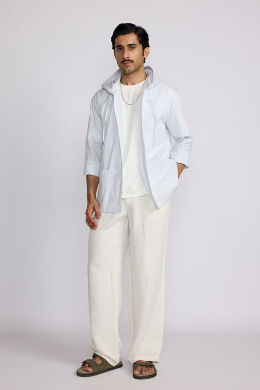 Azure Marrow Hooded Shirt