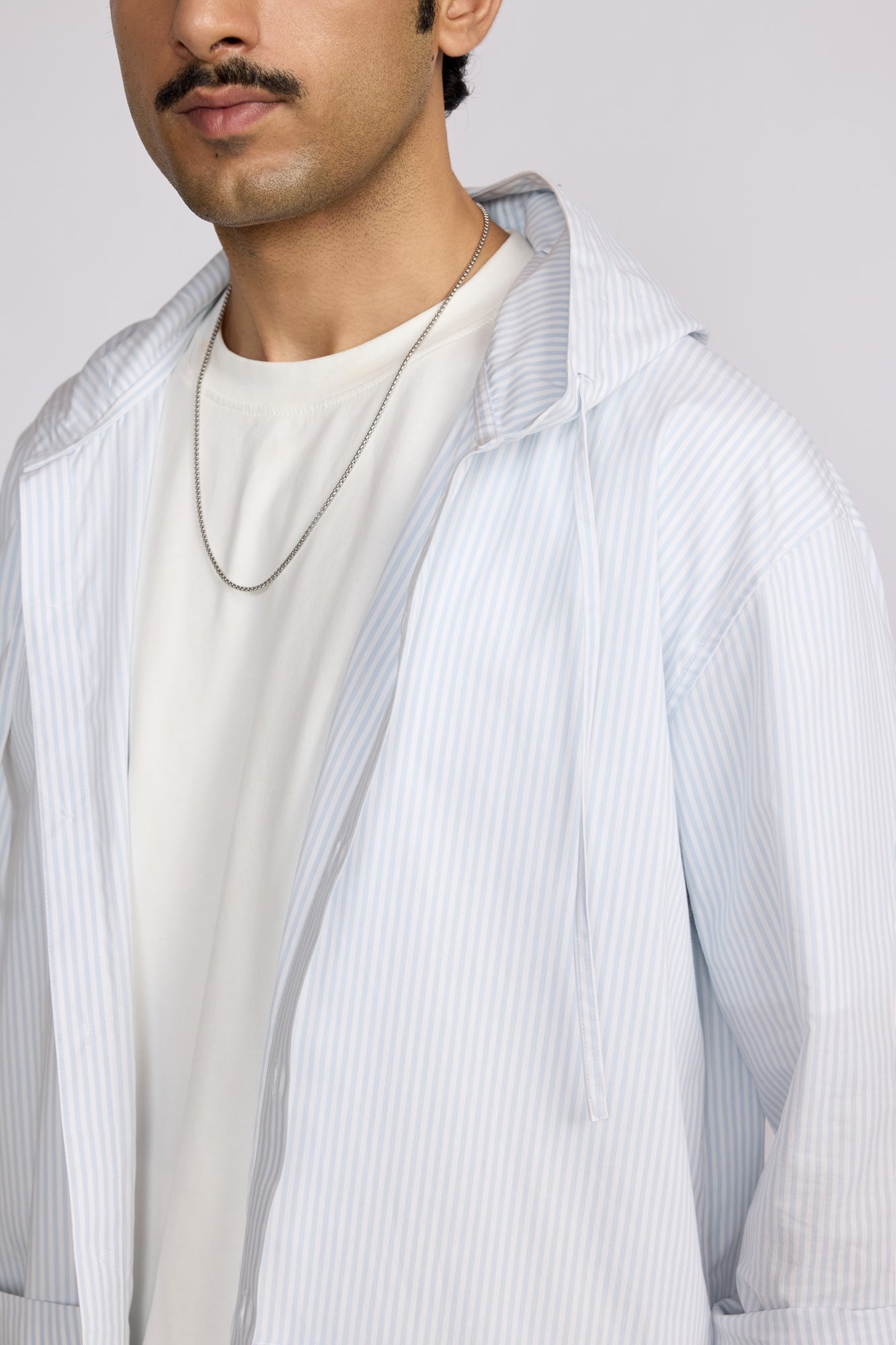 Azure Marrow Hooded Shirt