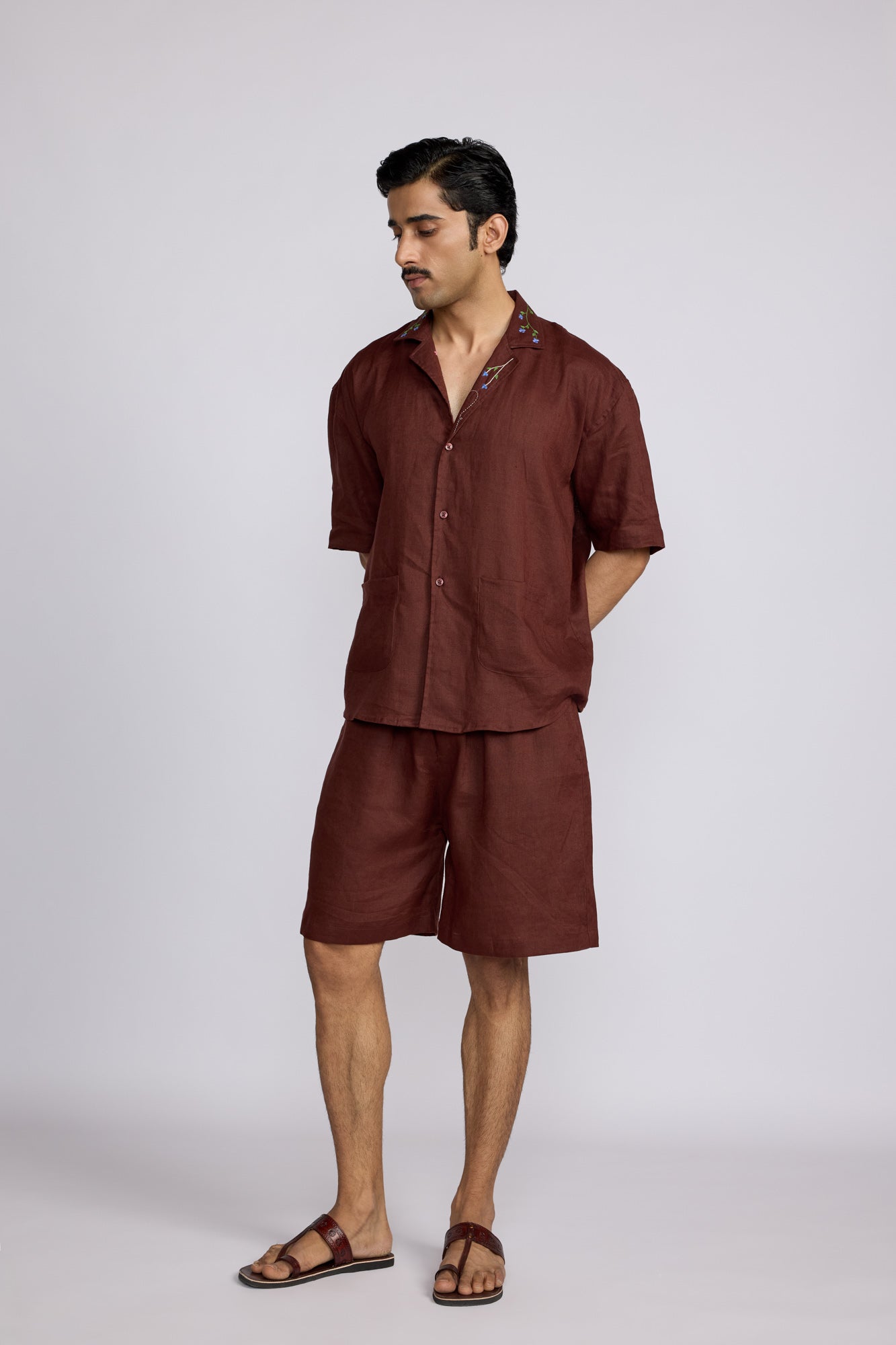Relax Fit 100% Linen Shorts