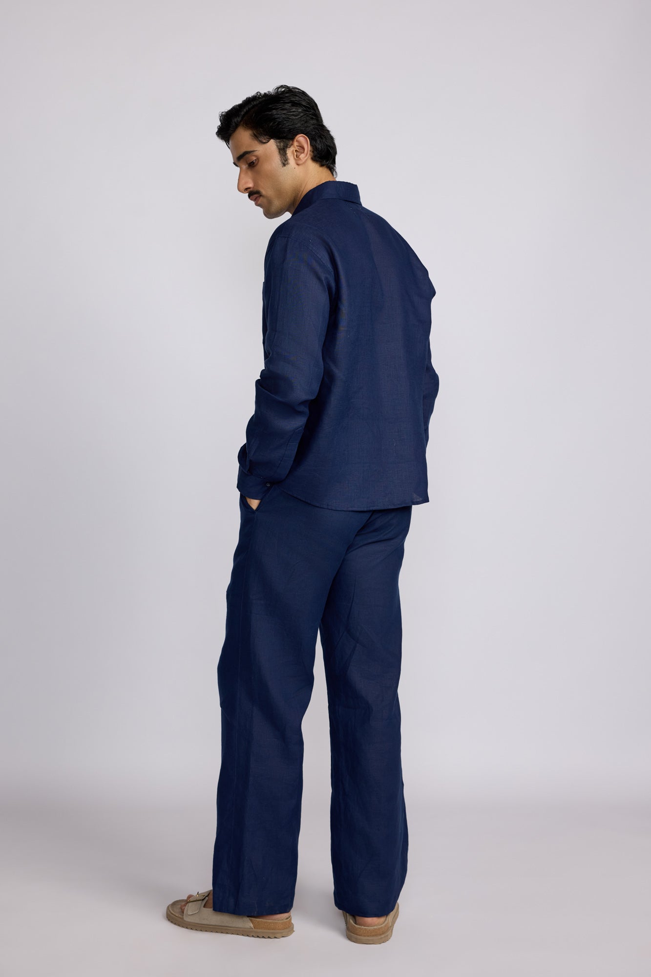 Regular Fit Linen Trousers | 100% Linen