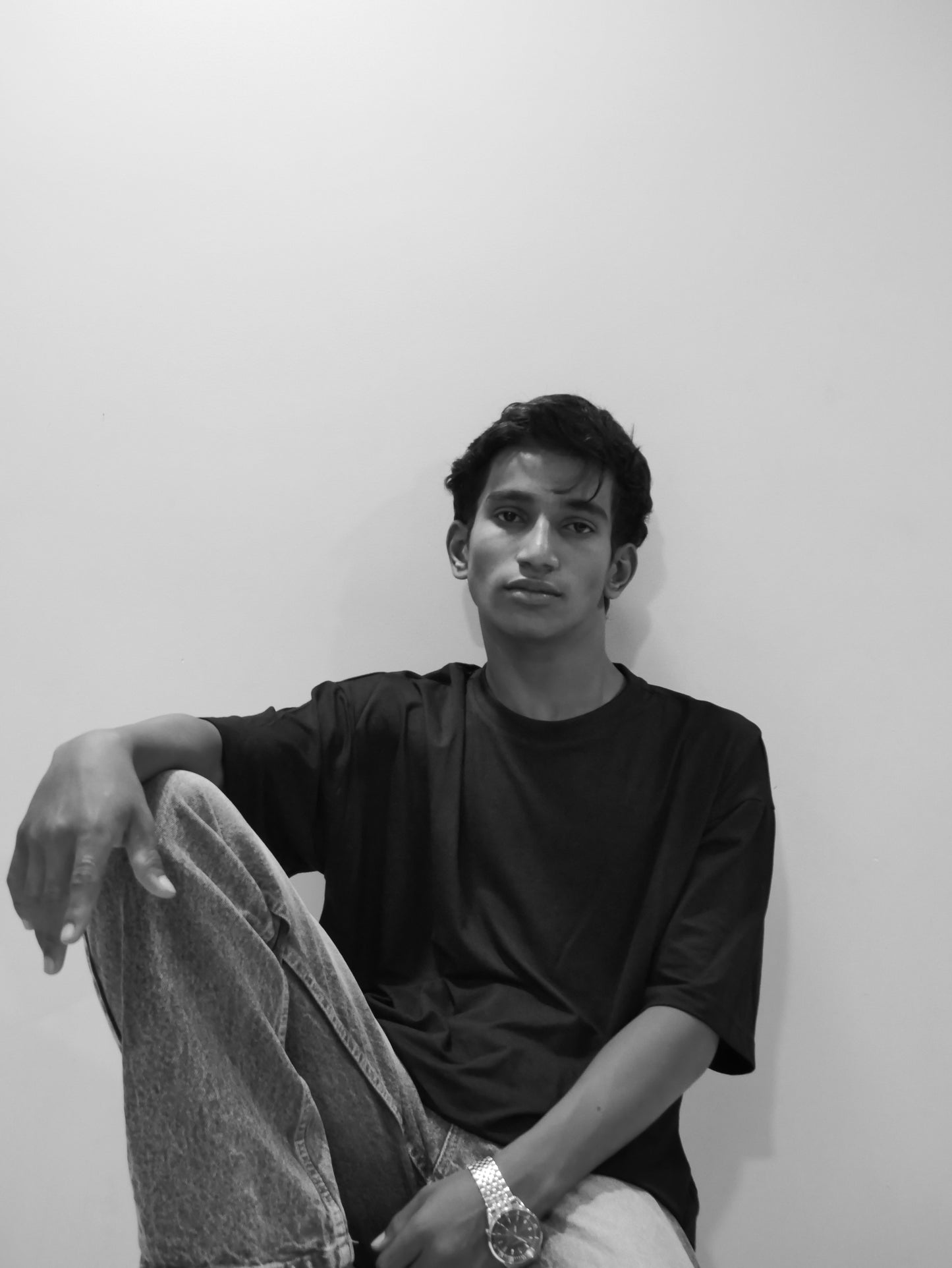 Black Oversized Bamboo Cotton T-Shirt