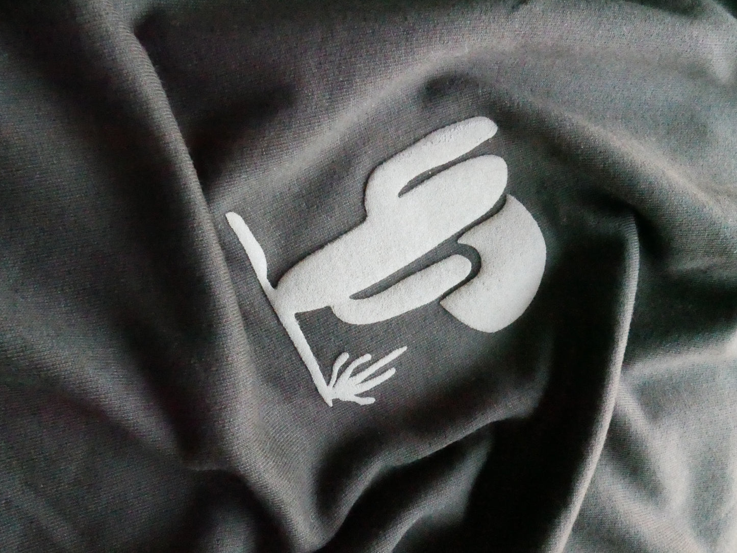 Olive Green Oversized Puff Print Tee — Minimal Cactus