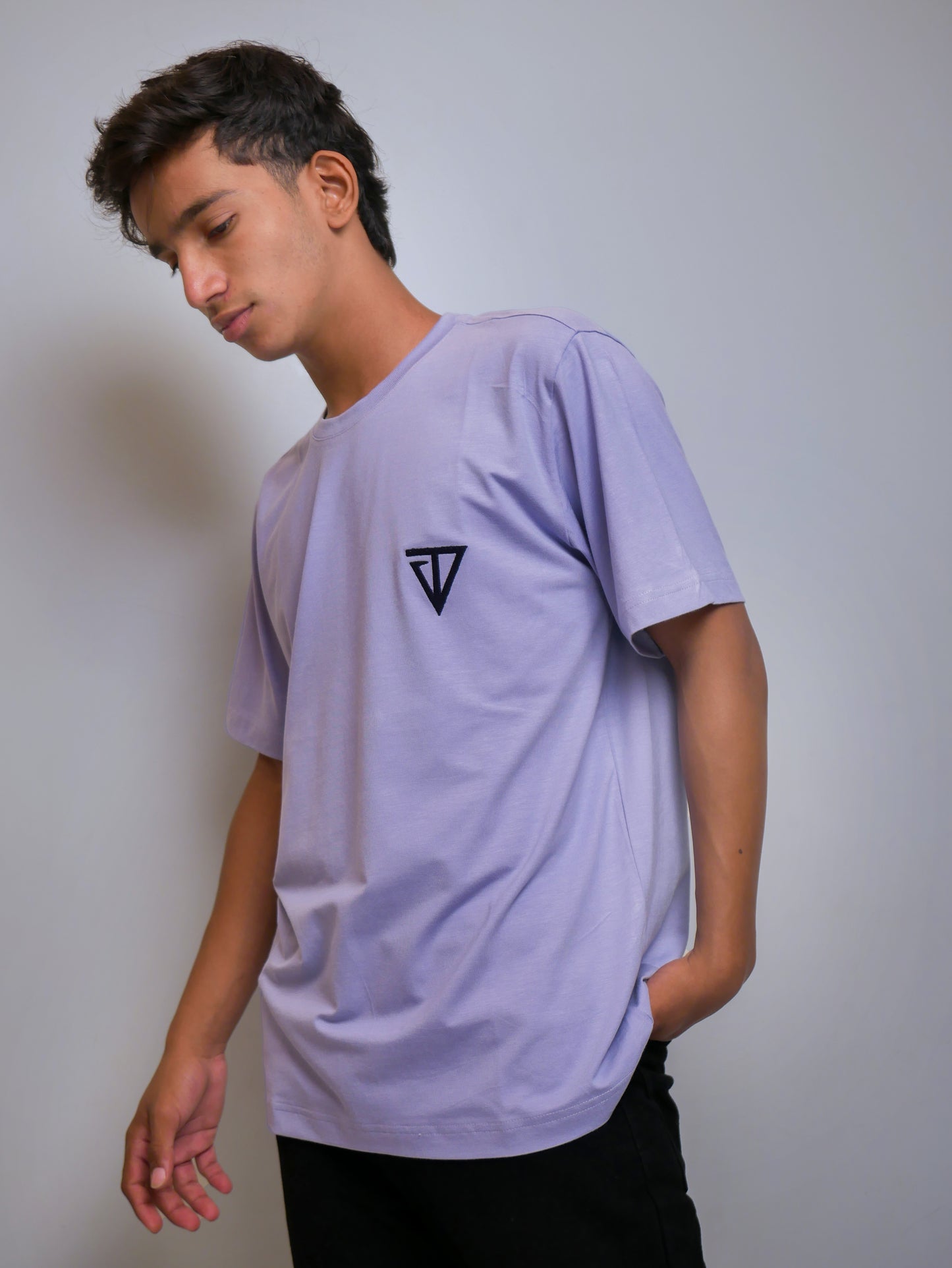 Lavender Bamboo T-shirt with Logo
