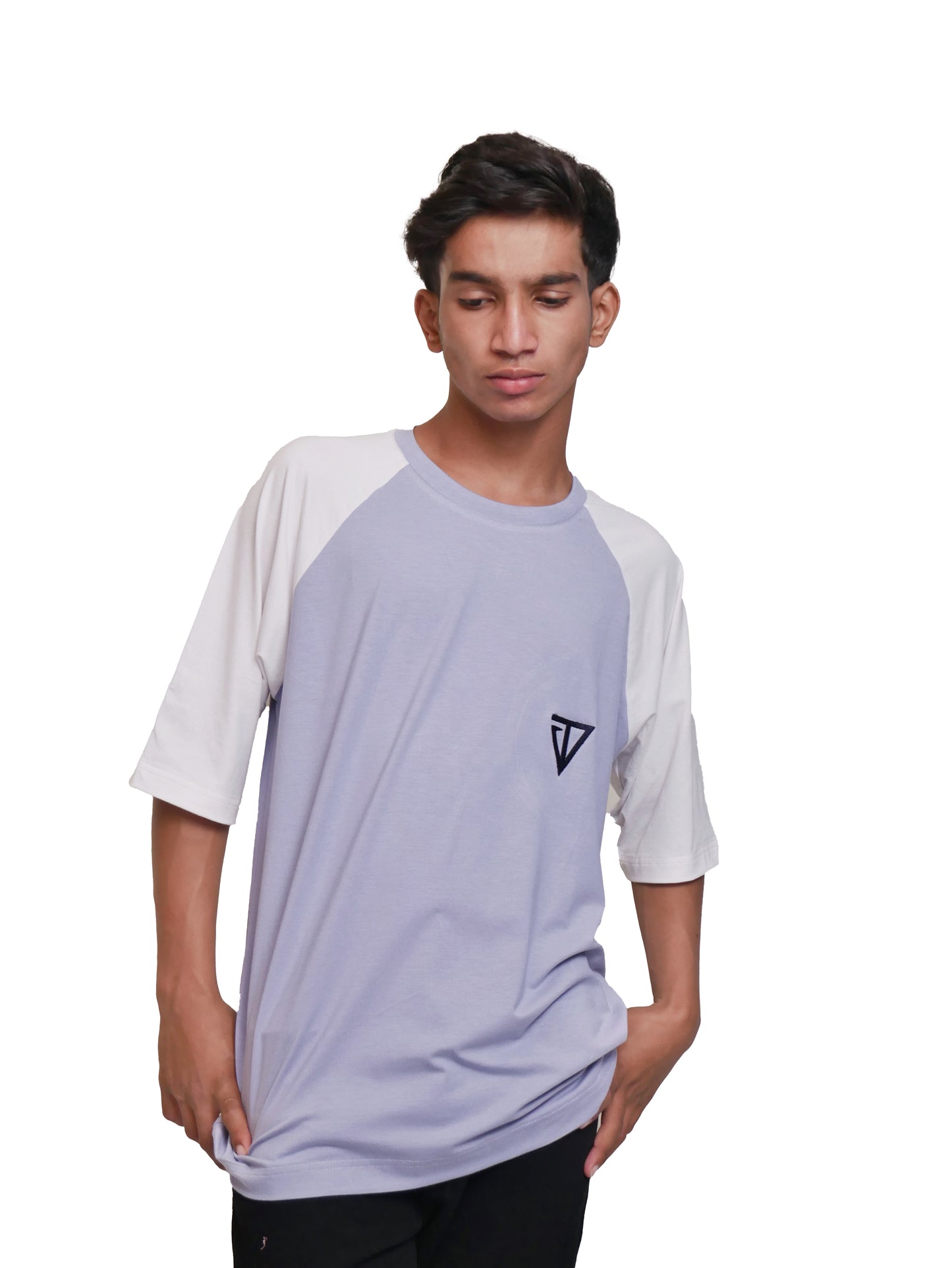 Lavender Oversized Bamboo Cotton Raglan Sleeve
