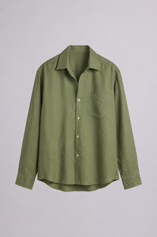 Regular Fit 100% Linen Shirt