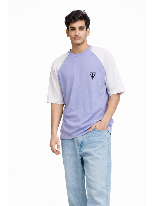 Lavender Oversized Bamboo Cotton Raglan Sleeve