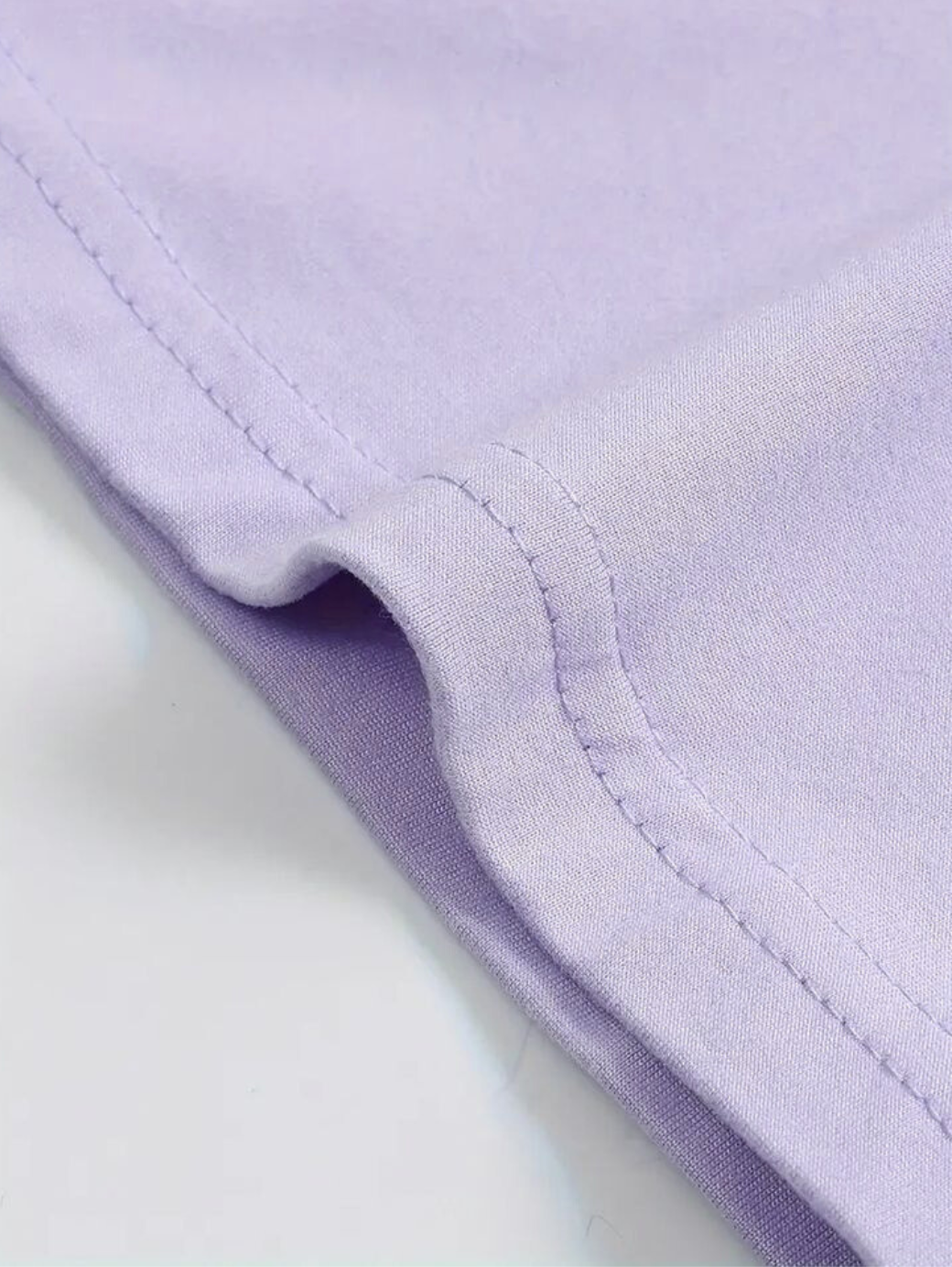 Lilac Bamboo Cotton Regular Fit T-shirt