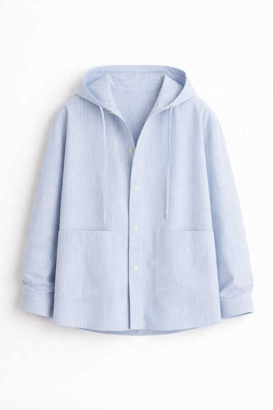 Azure Marrow Hooded Shirt