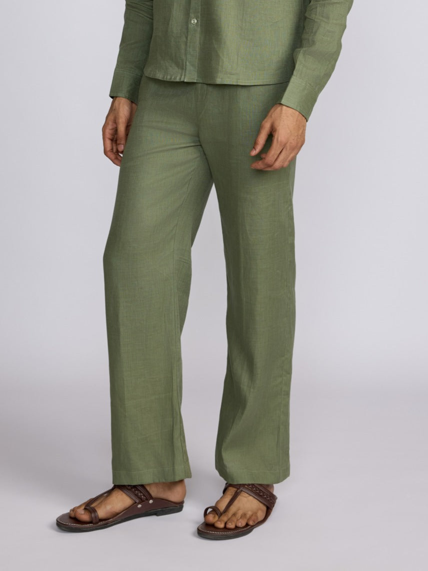 Regular Fit Linen Trousers | 100% Linen