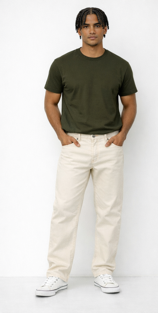 Olive Green Regular Fit T-shirt