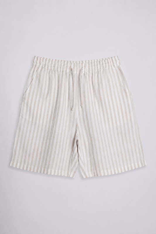 100% Linen Relax Fit Shorts