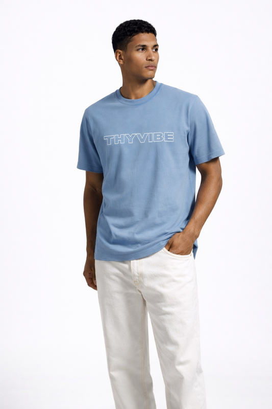 Dusty Blue Regular Fit T-shirt