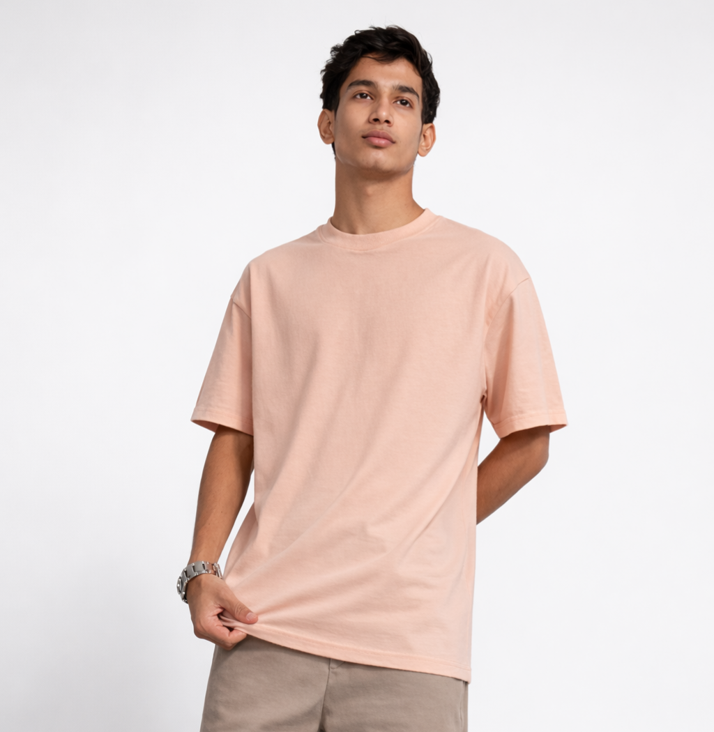 Cream French Terry Tee