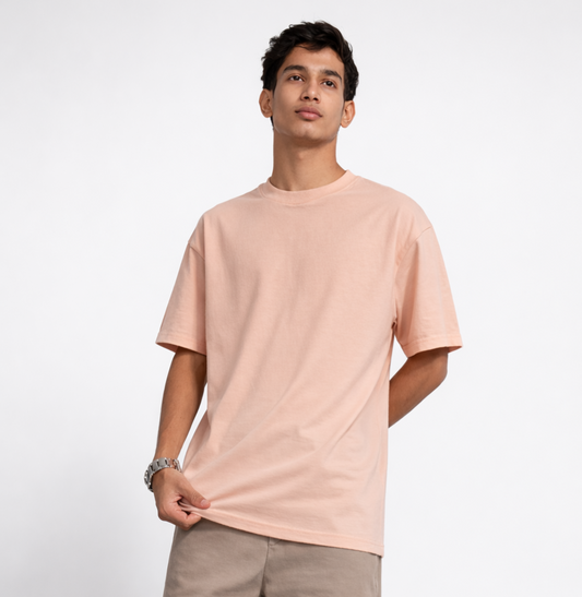 Cream French Terry Tee