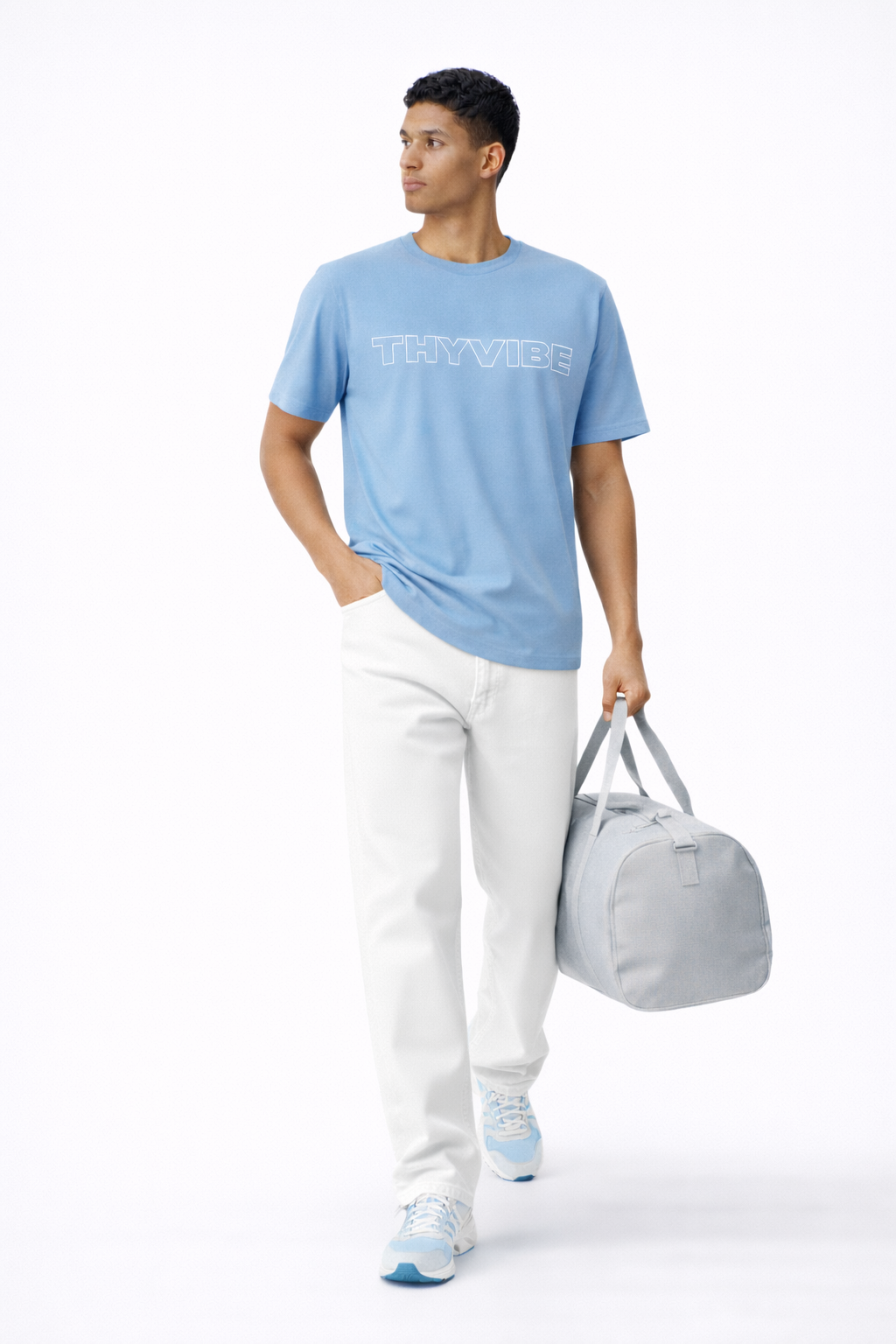 Dusty Blue Regular Fit T-shirt