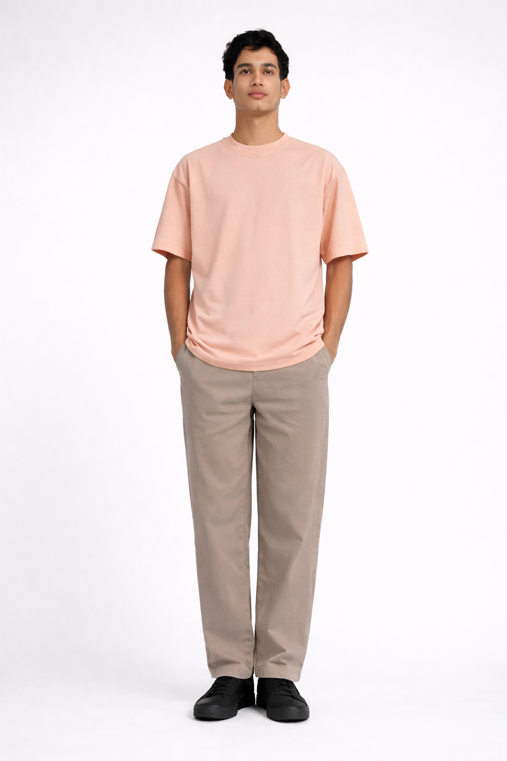Cream French Terry Tee