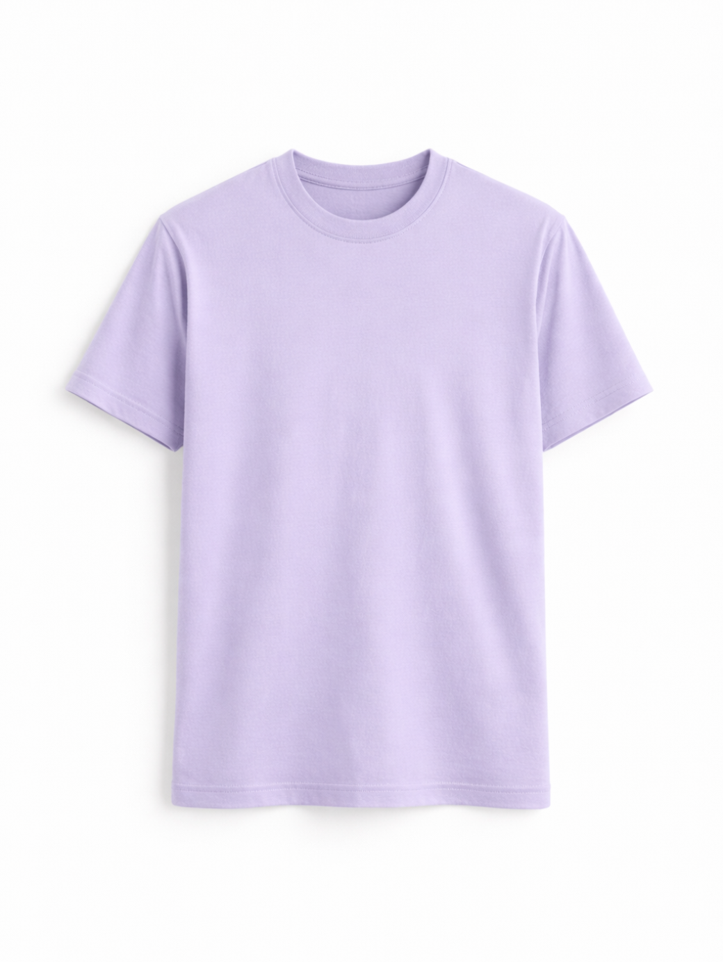 Lilac Bamboo Cotton Regular Fit T-shirt