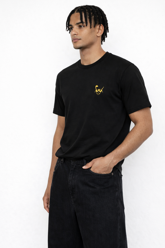 Premium Black French Terry T-Shirt for Men